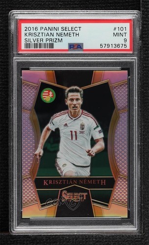 2016 Panini Select Mezzanine Silver Prizm Krisztian Nemeth PSA 9 MINT Rookie RC