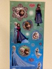 FROZEN Glittery Sticker Sheet Scrapbook Planner Craft Stickers