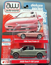 Auto World Deluxe Series  94 Ford Probe GT   20 Ford F-150 Lariat 1/64