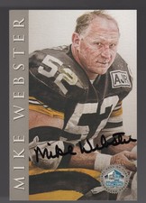 Mike Webster 1998 Football Hall Of Fame Signature Autograph Post Card Auto /2500