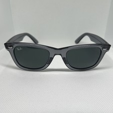 Ray-Ban Wayfarer Classic Sunglasses RB 2140 6773/R5 Transparent Gray 50mm w/case