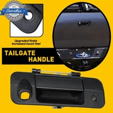 Tailgate Handle w/Backup Camera Hole & Keyhole Black For Toyota Tundra 2007-2013