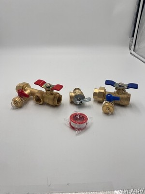 Isolators 3/4 Inch IPS Isolator Tankless Water Heater Service Valve Kit 150 PSI