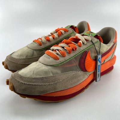 Nike LDWaffle sacai x Clot Net Orange Blaze DH1347-100 Mens Size 14 Sneakers