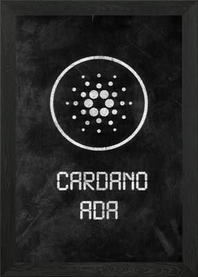 Cardano ADA Gerahmtes Wandbild Poster Leinwanddruck Bild