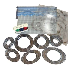 Creative Memories Custom Cutting System 3 Blade Cartridge Cutting Mat Template 