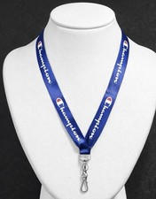 Champion 18  Lanyard Blue New Key ID Badge Holder Clip Logo