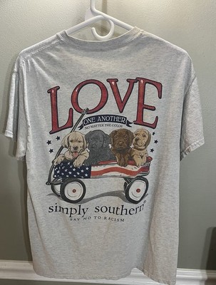 Simply Southern Gray Short Sleeve M. Love One Another No Matter the Color