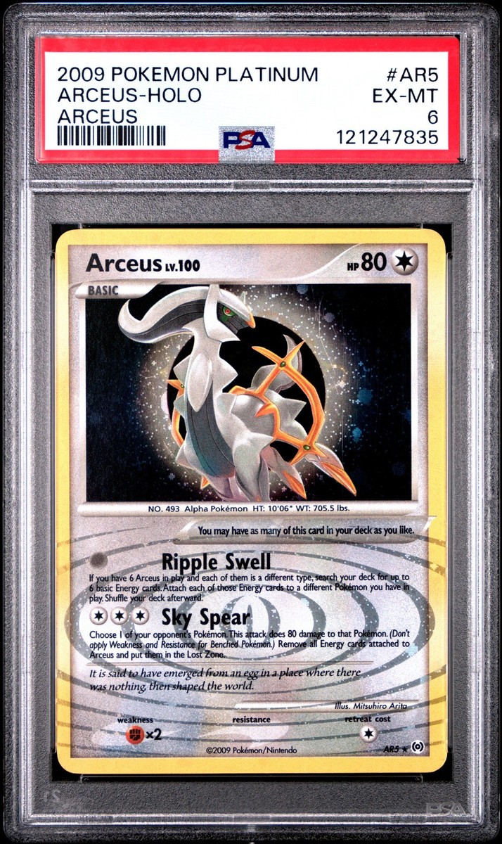 2009 POKEMON PLATINUM ARCEUS #AR5 HOLO PSA 6 EX #121247835 | eBay