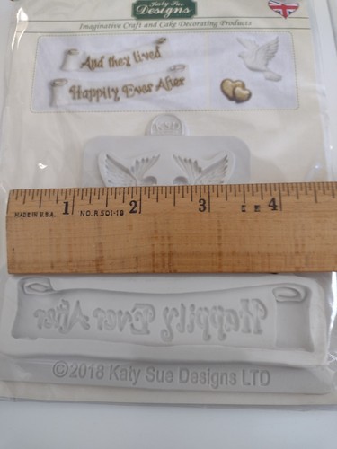NEU Katy Sue Designs Happily Ever After Silikonform Form Kuchendekoration - Bild 3 von 3