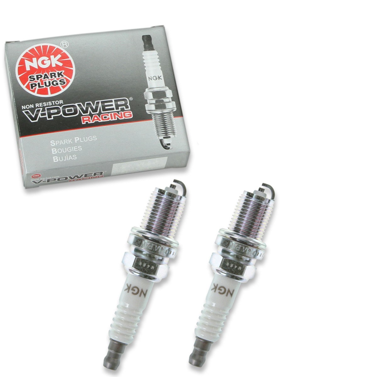 2 pc NGK 7173 R5672A-8 V-Power Racing Spark Plugs for W3D W24EP-U C61YC C61Y eb