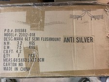 Euro Classics Mara 6 Lt Semi Flush Mount Anti Silver   23112-108 w Glass Globes