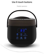 Touch Digital Intelligent Wax Heater Warmer Pot Hair Removal Hot Wax Bean LCD