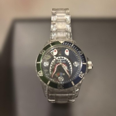 A BATHING APE BAPEX Shark Dial Green/Blue, Super Rare!! | eBay