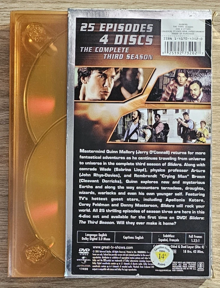 • Sliders: The Complete Third Season 3 • DVD • Region 1 • NTSC • FREE postage!! - Image 2 of 4