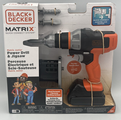 Black + Decker Matrix Jr Drill and Jigsaw Toy NIB