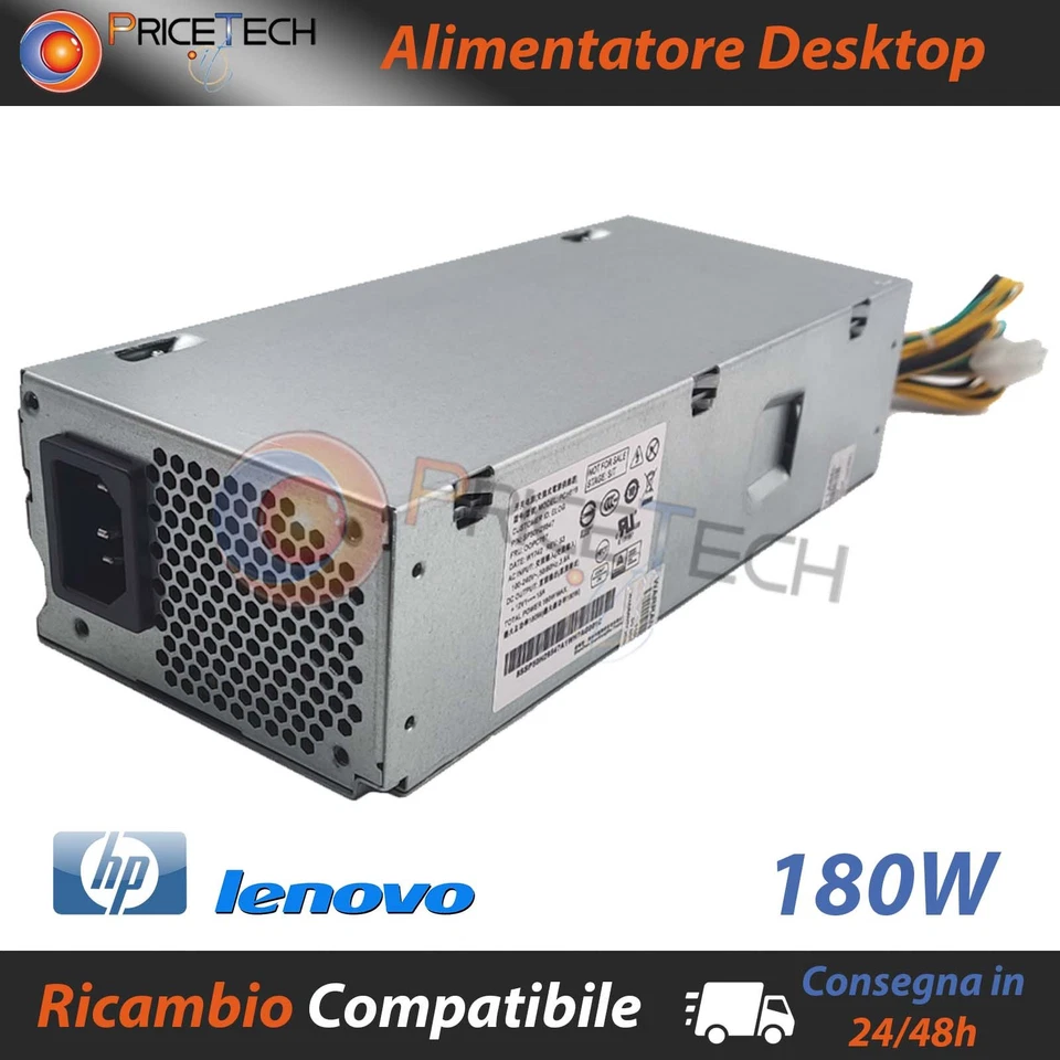 Alimentatore Desktop da 180W compatibile HP ProDesk 280 G3 / 400 G5 / 600 G3 SFF - Immagine 2 di 3