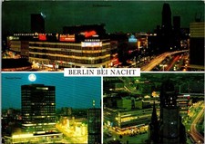 Vintage Postcard Berlin Bei Nacht Berlin Germany Posted 1979