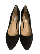 I.N.C Womens 10M Black  Leather Suede Stiletto Pumps Dress Heels  Shoes