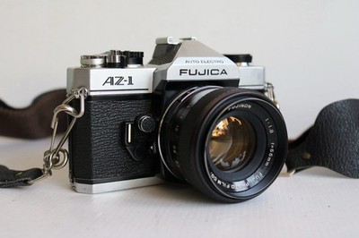 Fujica AZ-1 analoge Spiegelreflexkamera 35 mm mit 55 mm F1.8 Objektiv neue Lichtdichtungen