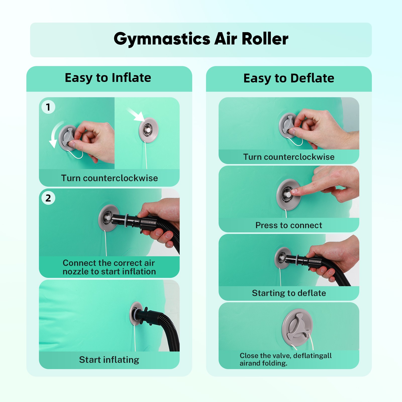Inflatable Gymnastics Barrel Roller – Air Barrel Gymnastics Equipment for Back