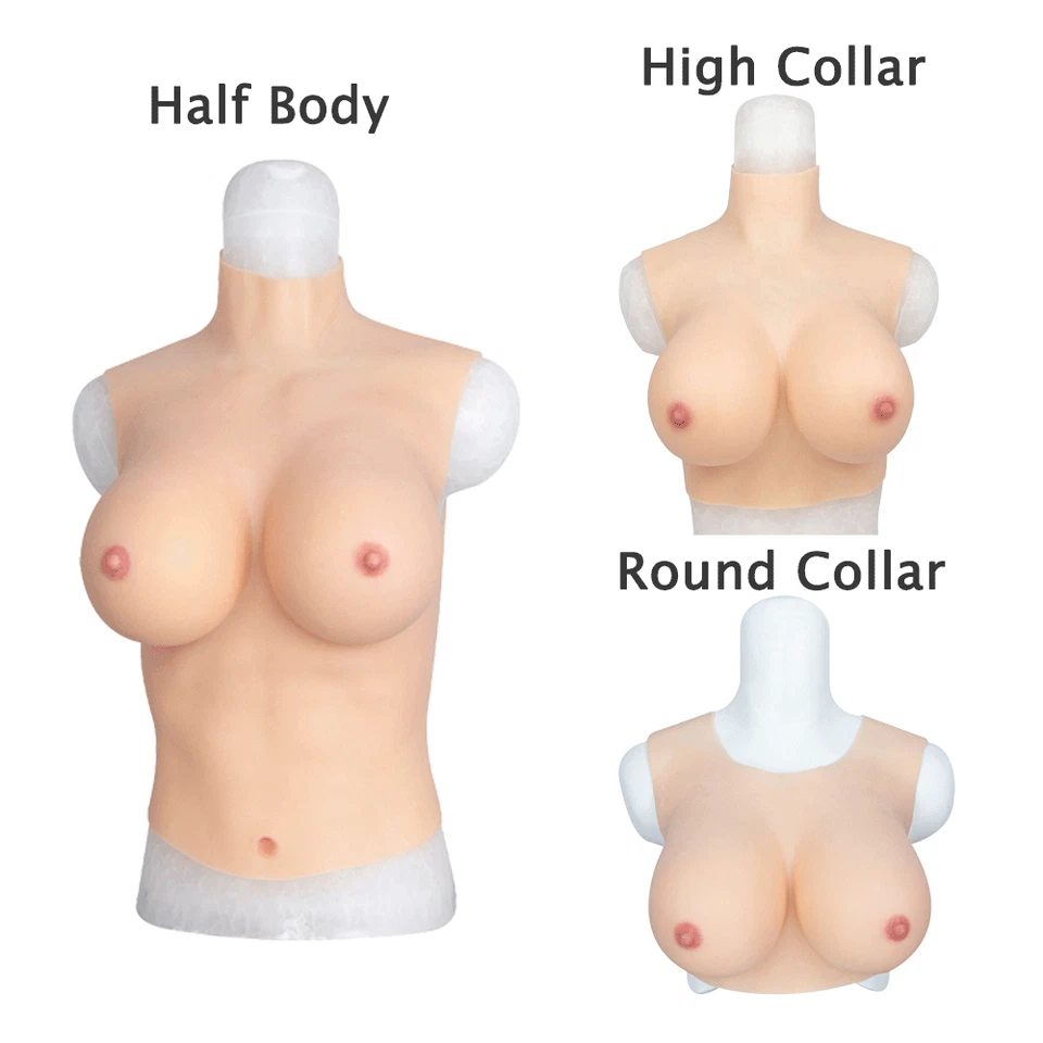 Travesti de silicona formas de pecho placas de pecho drag queen tetas falsas copa B Foto 2 de 4