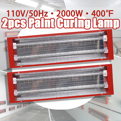 2000W Automotive Paint Booth Infrared Paint Curing Lamp Spray Baking Heater 400 