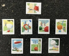 2021USA #5627-5634 Forever Backyard Games - Set of 8 Singles  mint