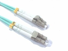 1M LC UPC to LC UPC Duplex PVC 10G OM3 Multimode Fiber Optic Patch cable