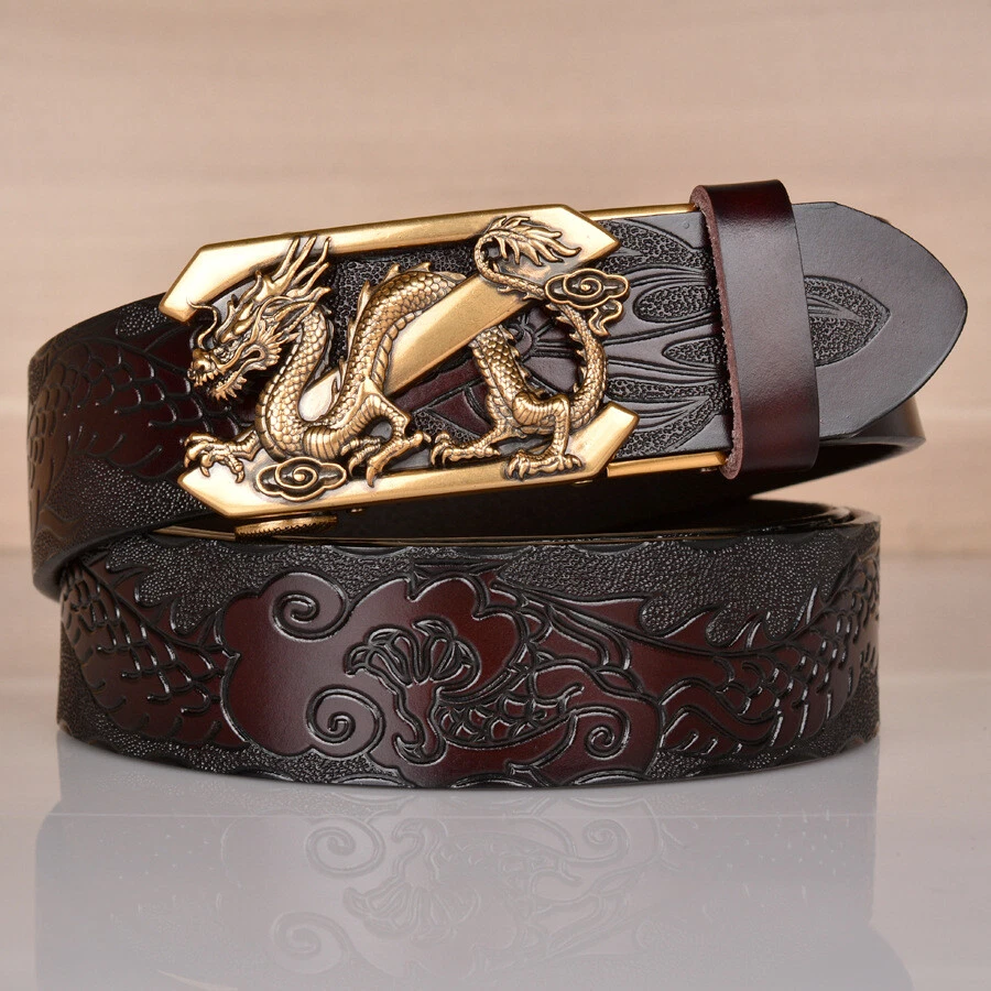 Best Quality Men Fashion Business Belts Genuine Leather Strap Male Belt for  Man Jeans Automatic Buckle Belt