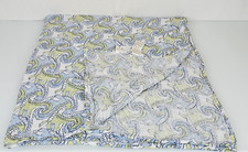 Aden Anais Cotton Muslin Baby Blanket White Blue Green Paisley Swirl Dinosaur