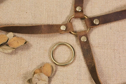 1Pcs Heavy duty solid brass rings 1 2 3 inch big brass O ring for macrame belt - Picture 3 of 9