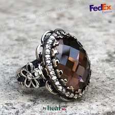 Handmade Alexandrite 100 Color Change 925K Sterling Silver Ring, Authentic Ring