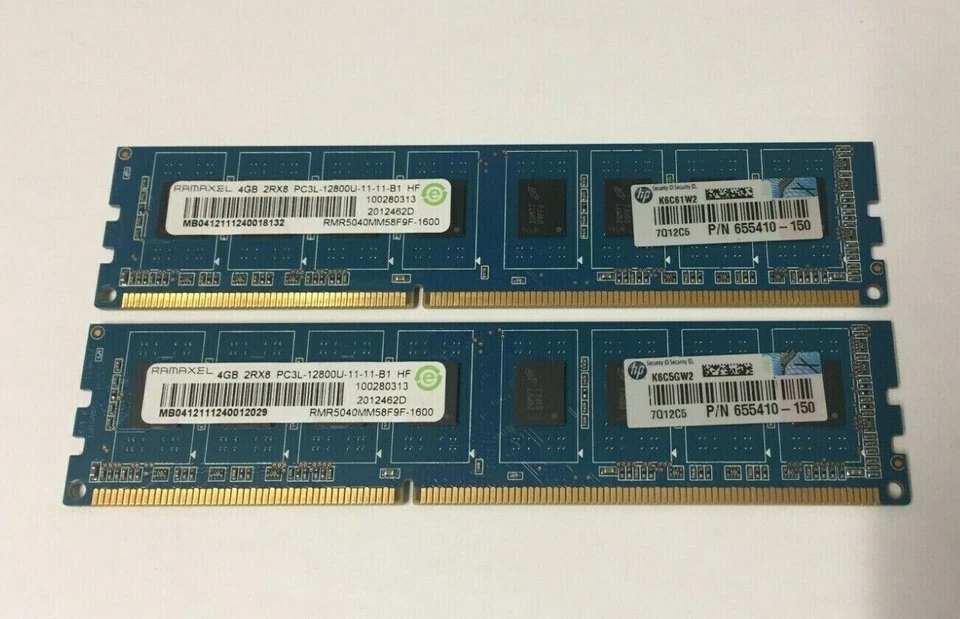 8GB 2X4GB DDR3L PC3L-12800U Desktop Memory Ram DELL HP LENOVO ACER GATEWAY - Image 2 of 4