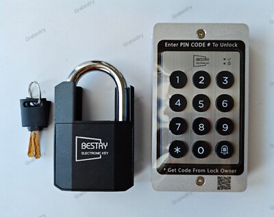 Smart Bluetooth Padlock with wireless Keypad for Security Gates & Self storage