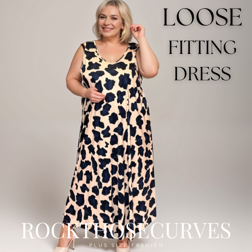 ROCKTHOSECURVES WOMENS DRESS SLEEVELESS BOLD ANIMAL PRINT PLUS SIZE DRESS - Picture 20 of 29