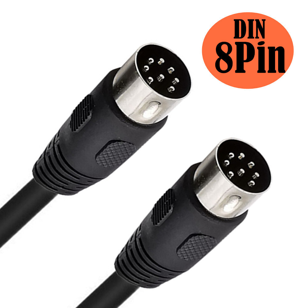 DIN 8 PIN Male to Male MIDI Extension Cable for Bang Olufsen B&O