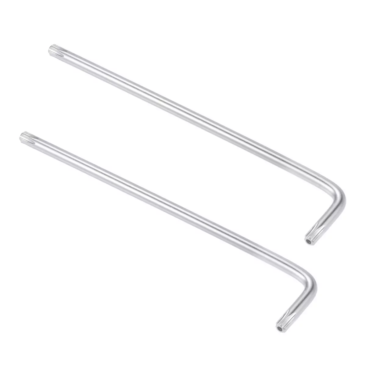T30 Tamper Proof Torx Star Key Bit Wrench L Shape 6.3 inch Long Arm CR V 2 Pcs