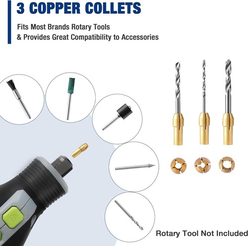 WORKPRO 476PCS Dremel Rotary Tool Accessories Kit Grinding Sanding Polishing Set - Picture 5 of 10