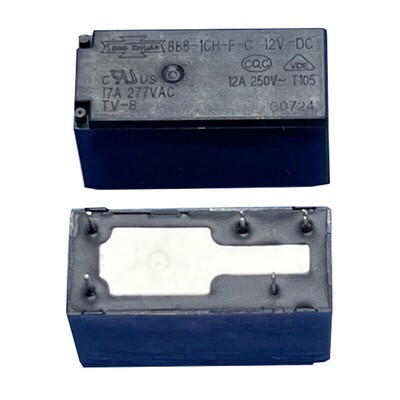 1Pce 888-1F-C 12VDC SongChuan Power Relay 12A 250VAC 5Pins #sumaik11