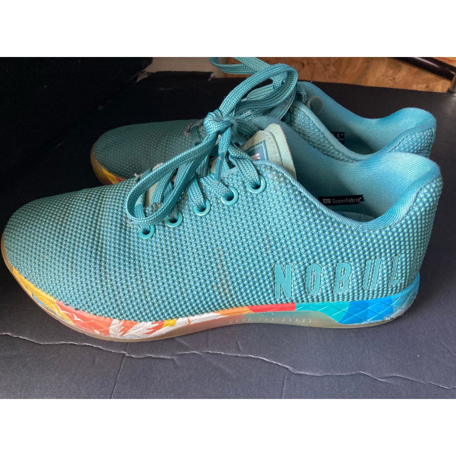 SAOLA Scarpe da ginnastica NoBull Just the Horns Athletic Lagoon Sunrise Sole Sneakers M 6 5 W 8
