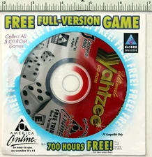 New Never Opened Yahtzee Ultimate AOL CD 2001 Hasbro Full Version General Mills