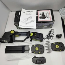 Saker Cordless Hedge Trimmer-20V Electric Shrub Grass Shears Handheld w/Battery