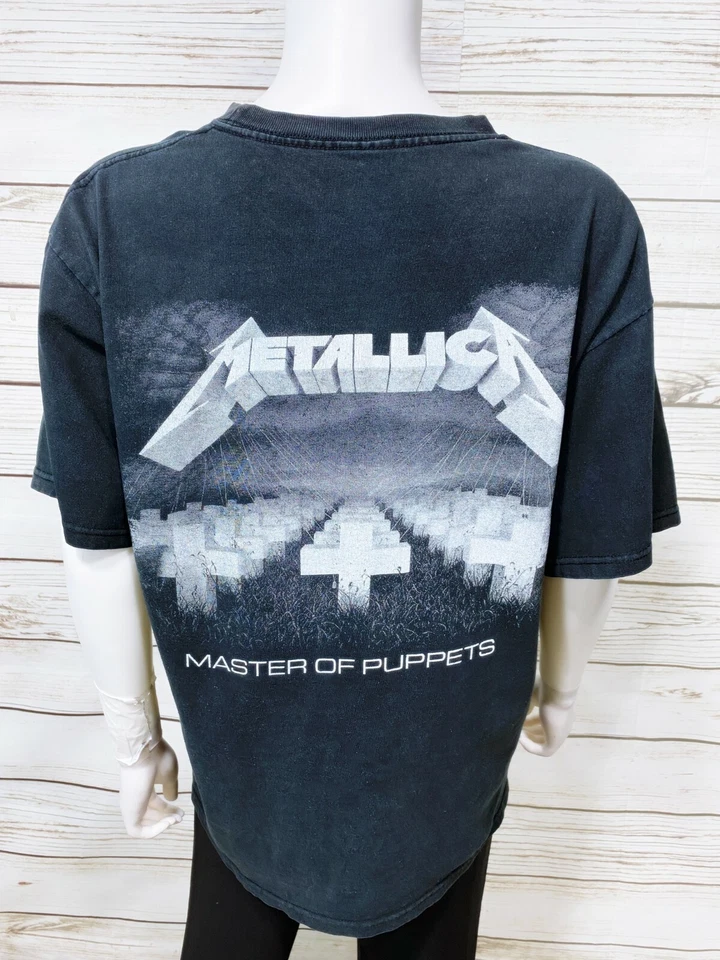 Rock & Death Metallica Master Of Puppets T-Shirt Size L Black Embroidered Logo - Image 4 of 4