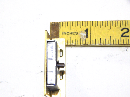 Lock With 2 Keys Half Mortise for Chest Box Lid Drawer and Door - Picture 5 of 7