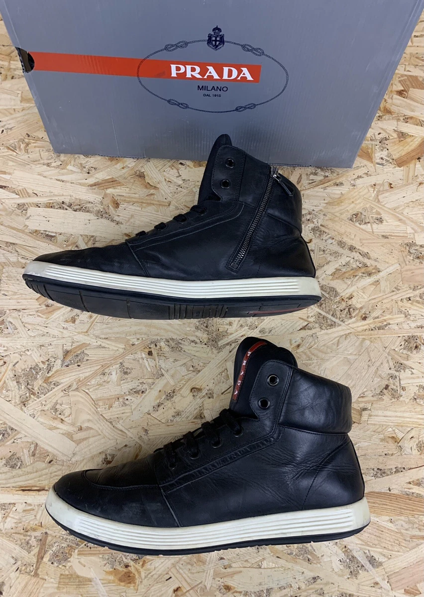 Hi top 2025 prada sneakers