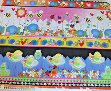 2 yd quilt fabric whimsical border CUTE As a ...
