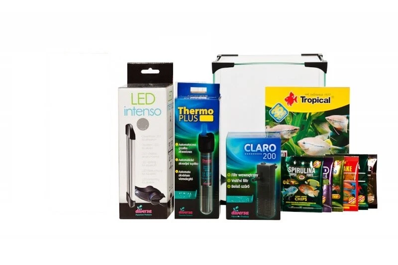 Aquarium Komplettset NEO light mit LED Beleuchtung Filter Heizung Zubehör Shrimp - Bild 2 von 2