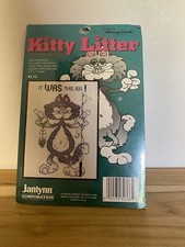 NIP Janlynn/Stoney Creek KITTY LITTER Counted Cross Stitch  It Was This BIG  KL12