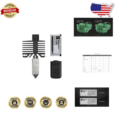 Precision Hotend with .8mm Hardened Steel Nozzle for X1 and P1 Series Printers